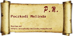 Poczkodi Melinda névjegykártya